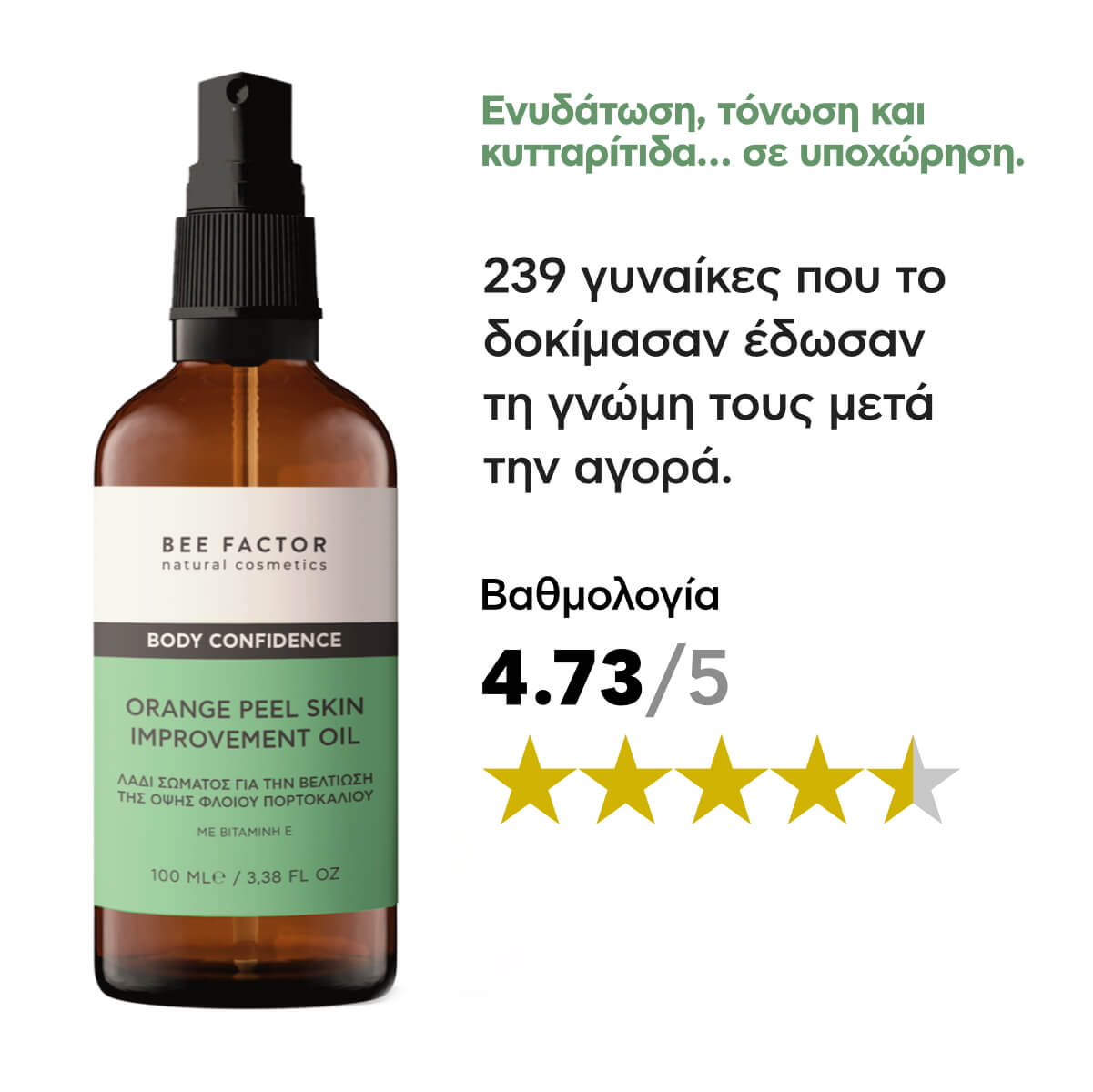 Σετ Λάδι Αδυνατίσματος & Σύσφιξης – Λάδι Κατά Της Κυτταρίτιδας