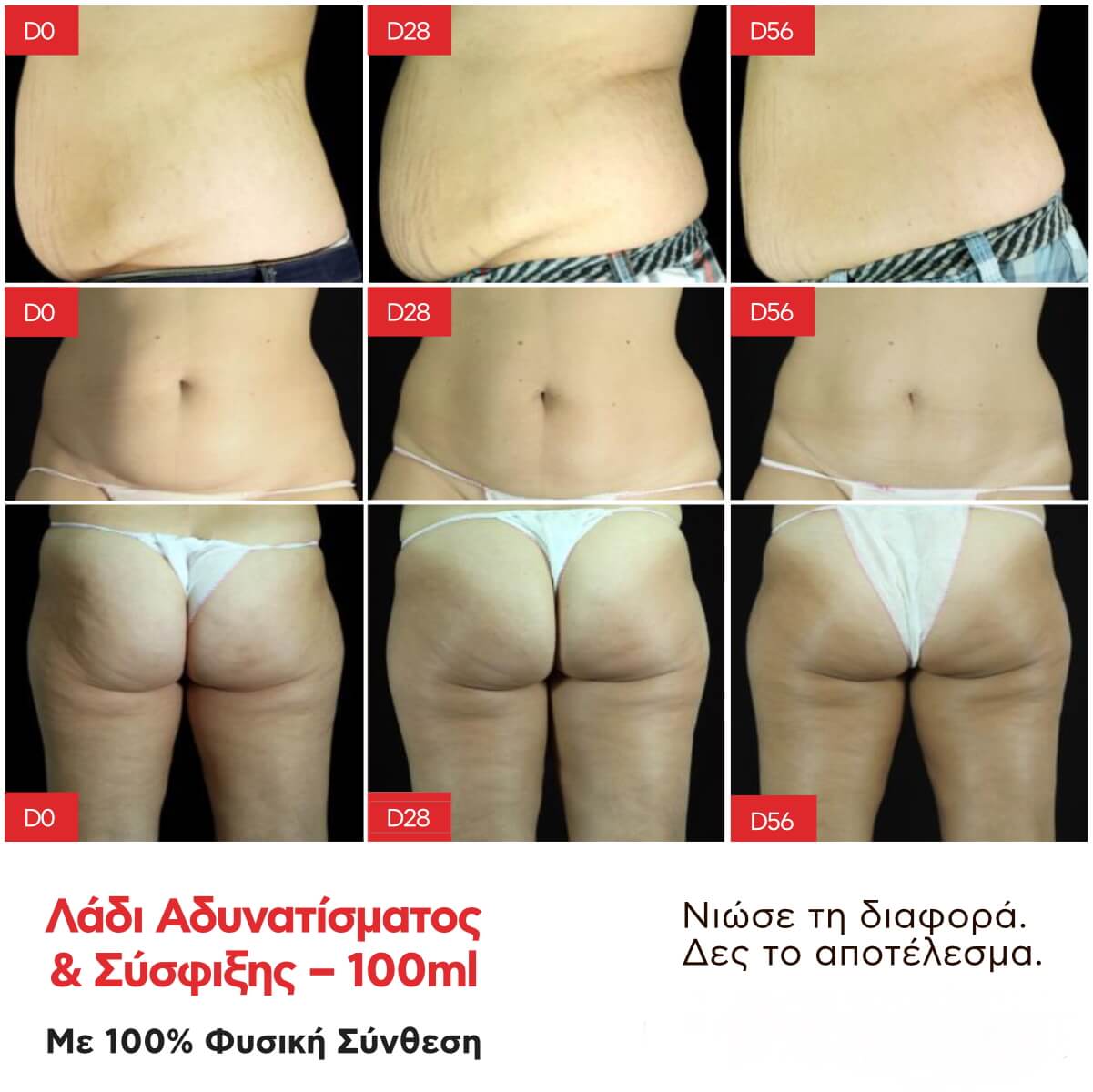 Σετ Λάδι Αδυνατίσματος & Σύσφιξης – Λάδι Κατά Της Κυτταρίτιδας