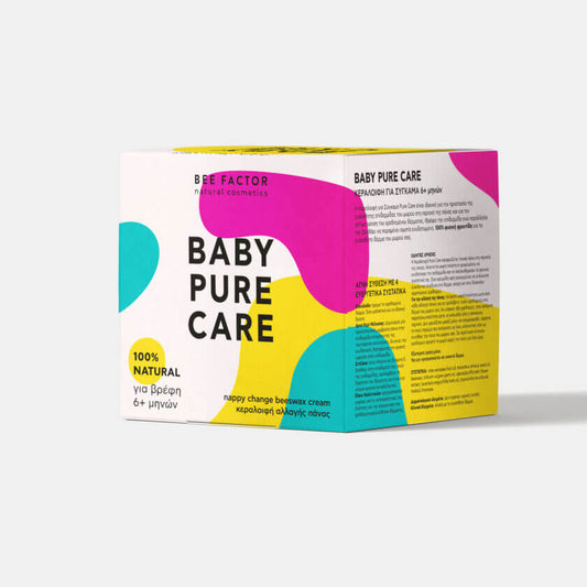 Κεραλοιφή Baby Pure Care Bee Factor για σύγκαμα 6+ μηνών – 100% φυσική φροντίδα για μωρά, διαθέσιμη στο Eiria Cosmetics