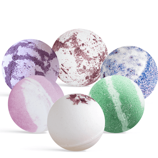 Bath bombs μπάλες οξυγόνου μπάνιου 100g που διαλύονται στο νερό για χαλαρωτικό και αρωματικό μπάνιο