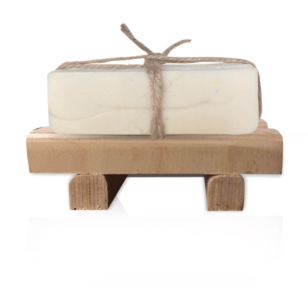Ξύλινη σαπουνοθήκη μπάνιου με φυσικό σχεδιασμό για αποθήκευση σαπουνιού ή σφουγγαριού